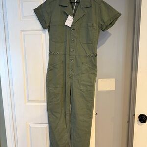 pistola Olive Green Utility Jumpsuit
